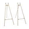 Floor Easel Stand Adjustable Display Stand Metal Large Free Standing Display Stand for Weddings Welcome Signs Posters Art and Any Exquisite Displays, Gold view 1