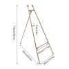 Floor Easel Stand Adjustable Display Stand Metal Large Free Standing Display Stand for Weddings Welcome Signs Posters Art and Any Exquisite Displays, Gold view 2