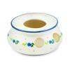 Polmedia Polish Pottery Heater - Blueberry Forest Pattern Handmade in Boleslawiec Poland + Certificate of Authenticity view 1