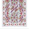 4.5x7.3 Ft Silk Embroidery Turkish Tapestry, Decorative Suzani Bed Cover, Handmade Wall Hanging. RS119 view 3