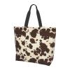 ASYG Cute Cow Print Tote Bag Cow Print Sling Bag Travel Reusable Grocery Shopping Bag Tote Gifts for Women Men view 3