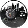 12 Inch Vinyl Record Wall Clock England London Big Ben Tower Bridge Modern Wall Clock UK Architecture Landscape Vinyl Record Home Decor View Craft Hanging Watch view 2