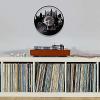 12 Inch Vinyl Record Wall Clock England London Big Ben Tower Bridge Modern Wall Clock UK Architecture Landscape Vinyl Record Home Decor View Craft Hanging Watch view 3