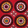7.3x9.7 Ft Vintage Silk Embroidery Bed Cover, Hand Embroidered Suzani Fabric, Traditional Wall Hanging. RS112 view 4