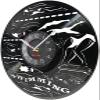 12 Inch Wall Vinyl Decorative Wall Clocks Synchronized Swimming Vinyl Record Wall Clock Water Sport Decor for Bedroom Swim Diving Swimmer Album Disk Crafts view 2