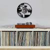12In Wall Clock Silent Non-Ticking Table Tennis Serve Vinyl Record Wall Clock Sport Retro Professional Player Champion Gift Art Home Decor Fitness Exercise Watch view 3