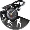 12 Inch Round Wall Clock Skateboard Wall Clock Skater Boy Sliding Plate Silent Home Decor Sport Lover Skateboarding Vintage Vinyl Record Hanging Watch view 2