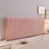 CAMZ Velvet Thicken Bed Headboard Slipcover for Twin Queen Full Cal King Size, Quilted Old Headboard Cover Dustproof Protector Cover Washable view 1