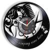 12 Inch Wall Vinyl Decorative Wall Clocks Hair Salon Personalized Name Wall Clock Custom Logo Vinyl Record Barber Shop Retro Timepieces Hair Stylist Hairdresser Gift view 1