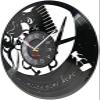 12 Inch Wall Vinyl Decorative Wall Clocks Hair Salon Personalized Name Wall Clock Custom Logo Vinyl Record Barber Shop Retro Timepieces Hair Stylist Hairdresser Gift view 2