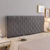 CAMZ Velvet Thicken Bed Headboard Slipcover for Twin Queen Full Cal King Size, Quilted Old Headboard Cover Dustproof Protector Cover Washable view 1