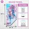 Mermaze Super Soft Cotton Bath/Pool/Beach Towel, 58 in x 28 in, (Official Mermaze Product) by Franco view 2