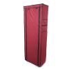9 Tier Shoe Rack with Dustproof Cover, 27 Pairs Portable Vertical Shoe Rack Storage Organizer with Nonwoven Fabric Cover Cabinet for Closet & Entryway, Wine Red view 4