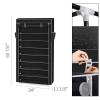 7 Tier Shoe Rack with Dustproof Cover, 36 Pairs Portable Vertical Double Row Shoe Rack Storage Organizer with Nonwoven Fabric Cover Cabinet for Closet & Entryway, Black view 3