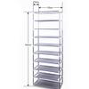 9 Tier Shoe Rack with Dustproof Cover, 27 Pairs Portable Vertical Shoe Rack Storage Organizer with Nonwoven Fabric Cover Cabinet for Closet & Entryway, Rose Red view 2