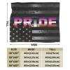 Qauirfe Homoflexible Lesbian Pride Flag0 Throw Lightweight Blankets Bed Sofa Warm Cozy Fluffy Throw Plush 50"X40" Blanket view 3