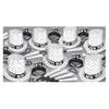 Beistle Tuxedo New Year's Eve Assortment For 50 People - NYE Party Supplies - Hats, Tiaras, Horns, Beads, Black/White view 1