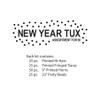 Beistle Tuxedo New Year's Eve Assortment For 50 People - NYE Party Supplies - Hats, Tiaras, Horns, Beads, Black/White view 2