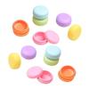 LALAFINA Earring Box 12pcs Box Travel Candy Refillable Colorful Shaped Pill Holder Macaron Creative Ring Pot Case Container Storage Lotion Cute Jewelry for Cream Mini Jar Mini Macaron view 1