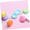 LALAFINA Earring Box 12pcs Box Travel Candy Refillable Colorful Shaped Pill Holder Macaron Creative Ring Pot Case Container Storage Lotion Cute Jewelry for Cream Mini Jar Mini Macaron view 4