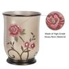 Zahari Home 2pc Larrisa Floral Bathroom Decor Set Waste Basket for Bathroom & Tissue Cover Modern Classic Contemporary Decor Stylish Unique Design Beautiful Bathroom Accessories Set view 4