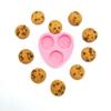 Chocolate chips cookies mold wax melts | Multi-Project Silicone mold chocolate chip cookies 3 cavities mold view 2
