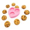 Chocolate chips cookies mold wax melts | Multi-Project Silicone mold chocolate chip cookies 3 cavities mold view 3