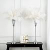 0052-Silky Silk Flower Vase| Wedding Table Centerpiece |Event Flowers Rack |Flower Vase Road Leading Vase for Engagement & Home Decor. (28.35" x 5.12" Inches, Silver) view 3