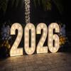 4FT 2026 Light Up Numbers Pre-Cut Frame Giant Marquee Numbers, Graduation, Grad 2026 Decoration view 1