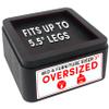 DEDU Oversized Bed Risers Heavy Duty Stackable 6 Pack, Furniture Risers for Sofas 3 Inch or 6 Inch Supports Up to 11000 Lbs, Square Bed Raising Blocks Fits 5.5 Inch Wide Desk or Couch (Black) view 1