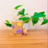 Iced Coffee Glass Cup with Bamboo Lid and Straw | 16oz Beer Can Glass | beer glass Cup | Can Shaped Glass Soda Can Cup | Smiley purple and yellow Glass Cup, Beer Glass Can, Glass Coffee Cup view 2