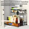 AOSITE Pull Out Cabinet Organizer 2 Tier Bathroom Under Sink Organizers and Storage Kitchen Small Under Sink Storage with Sliding Drawers Under Kitchen Sink Organizer Sliding Cabinet Pull Out Shelves view 2