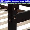 ISHVED Latest Upgraded & Stronger Bunk Bed Full Over Full with Trundle, Convertible Design, Safer Reinforced Solid Wood Bunkbed Full Over Full Size Bunk Bed Frame (Easier Assembly) (Walnut) view 4