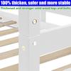 ISHVED Latest Upgraded & Stronger Bunk Bed Full Over Full with Trundle, Convertible Design, Safer Reinforced Solid Wood Bunkbed Full Over Full Size Bunk Bed Frame (Easier Assembly) (White) view 4
