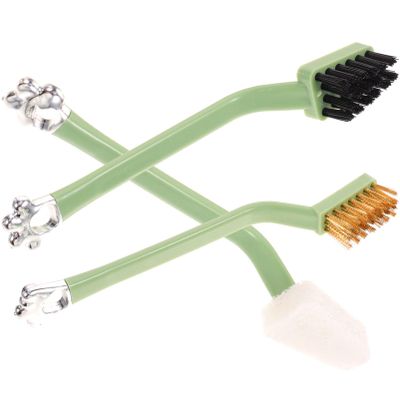 SHERCHPRY 3pcs Multi-Function Cleaning Brush for Kitchen Sturdy Dish Brush Strong Bristles for Pots Pans and Gas Stoves for Household Use