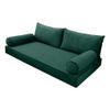 SLIPCOVER ONLY V2 Velvet Indoor Daybed Mattress Pillow Contrast Trim Twin AD317 view 1