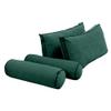 SLIPCOVER ONLY V2 Velvet Indoor Daybed Mattress Pillow Contrast Trim Twin AD317 view 3