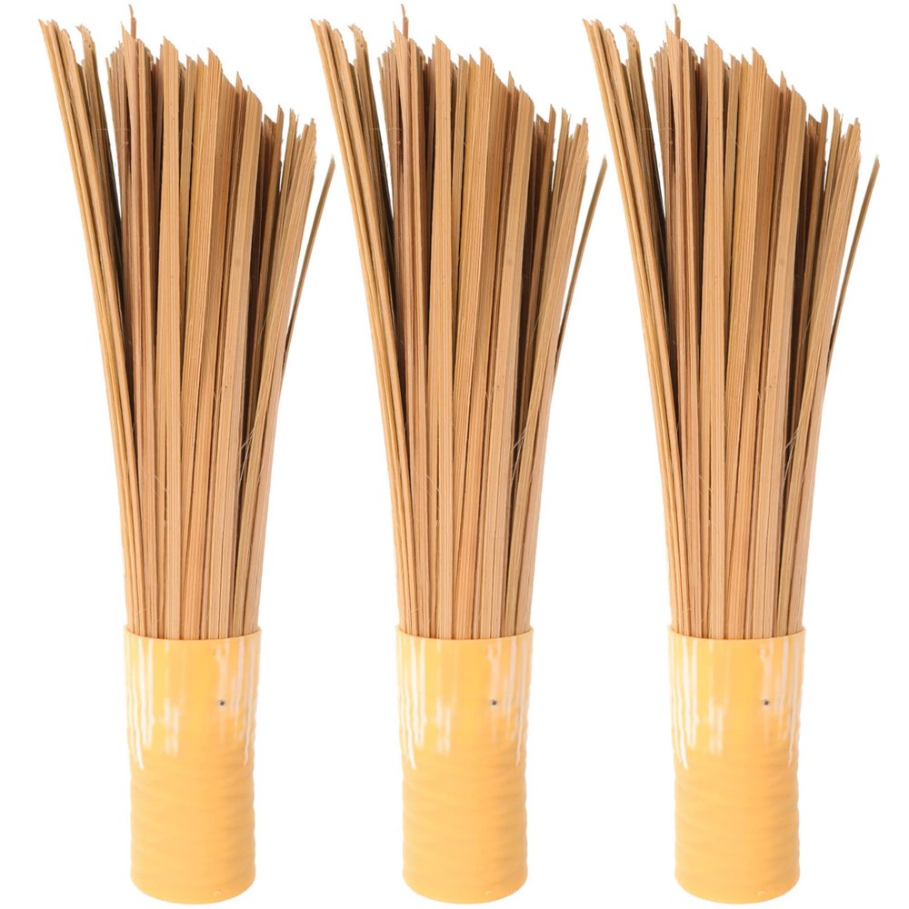SHERCHPRY 3pcs Handle Cleaning Brush -Handled Kitchen Pot Washing Tool for Efficient Cookware Cleaning Non-Scratch Design for Cast and Dishes