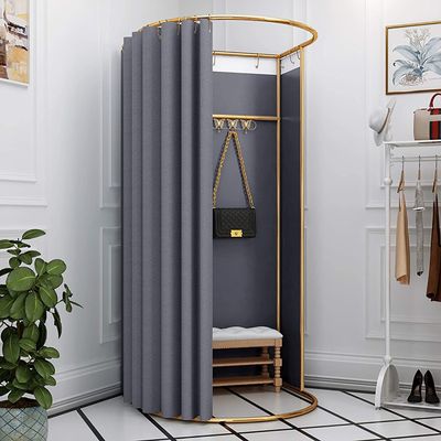 Clothing Store Fitting Room, Portable Temporary Mobile Privacy Protection Dressing Room, Privacy Screen Partition for Office Outdoor Activity and The Mall, Easy to Install, 37.4x39.3x78.7in ( Color :