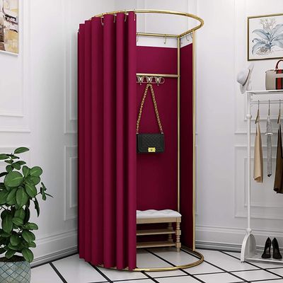 Clothing Store Fitting Room, Portable Temporary Mobile Privacy Protection Dressing Room, Privacy Screen Partition for Office Outdoor Activity and The Mall, Easy to Install, 37.4x39.3x78.7in ( Color :