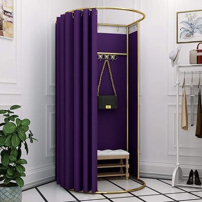 Clothing Store Fitting Room, Portable Temporary Mobile Privacy Protection Dressing Room, Privacy Screen Partition for Office Outdoor Activity and The Mall, Easy to Install, 37.4x39.3x78.7in ( Color :