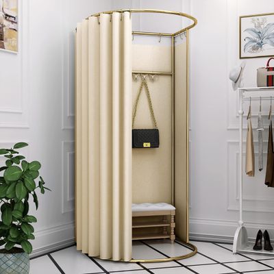 Clothing Store Fitting Room, Portable Temporary Mobile Privacy Protection Dressing Room, Privacy Screen Partition for Office Outdoor Activity and The Mall, Easy to Install, 37.4x39.3x78.7in ( Color :