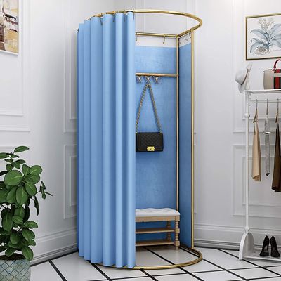 Clothing Store Fitting Room, Portable Temporary Mobile Privacy Protection Dressing Room, Privacy Screen Partition for Office Outdoor Activity and The Mall, Easy to Install, 37.4x39.3x78.7in ( Color :