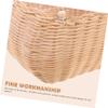 HANABASS 2pcs Hand Woven Multi-purpose Flower Basket Decorative Storage Baskets for Home Office and Events Natural Rattan Unique Shape view 2