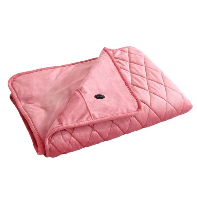 Firlar Heated Blanket,Electric Blanket Heating Blanket,Time -Free Function 3 Block,Electric Blanket,USB Electric Blanket,Heating Electric Blanket,Portable Heating Blanket for Winter Warmth,Pink