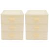 CALLARON 2pcs Desktop Storage Box Organizer Multi-functional Drawer Organizer for Cosmetics and Sundries Stylish Cosmetic Storage for Tidy Dressing Table and Bedroom view 1