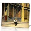 Famous Edward Hopper Abstract Landscape Oil Painting Reproductions on Canvas Posters and Prints Wall Art Picture for Living Roomrailroad trainFramed-60x66cm(23.6x25.9in) view 1