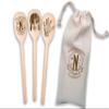 Wednesday Spoons Set Of 3 Funny Wooden Spoons Inspired Wednesday Thing Nevermore Academy Ophelia Hall Wednesday TV Horror Movie Fan Art Gift (3 Spoons Set + Engraved Bag) view 2