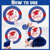2026 Graduation Party Decorations 10PCS Red Blue Graduation Honeycomb Centerpieces Congrats Grad Honeycomb Table Centerpieces Class of 2026 3D Table Topper Decor for Graduation Party Favor Supplies view 3