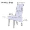 VIKAUL High Back Chair Covers, Set of 6 Stretch Spandex Chair Slipcovers Removable Washable Seat Cover Chair Protectors for Dining Room Banquet Hotel Kitchen,Light Coffee view 3
